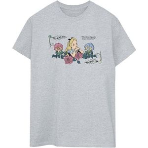 Li-cense Disney dames alice in wonderland wat voor tuin katoenen vriendje t-shirt