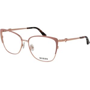 Guess - Browline Optische Monturen - Roze - Dames - 57 mm breed - 45 mm hoog