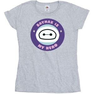 Li-cense Disney dames big hero 6 baymax my hero pocket katoenen t-shirt