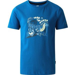 Dare2b - Grafische Print T-shirt - Wit - Katoen - Korte Mouwen - UPF 50+