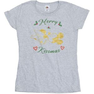 Li-cense Disney dames mickey mouse merry kissmas katoenen t-shirt