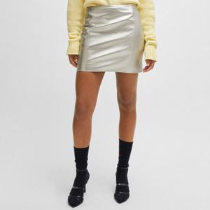HUGO - Rusine-1 - Mini Rok - Zilver - Regular-Fit