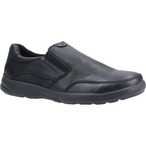 Hush Puppies - Aaron - Leren Loafers - Zwart