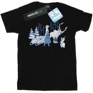 Li-cense Disney dames frozen anna sven en olaf katoenen vriendje t-shirt