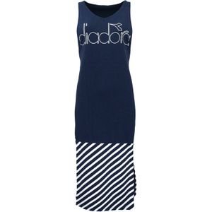 Diadora - 60061 - Jurk - Marineblauw - Lange Mouwloze Katoenen Pullover