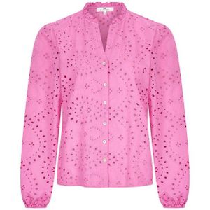 HV Society - Blouse hvslana - Broderie Anglaise - V-hals - Lange Mouwen