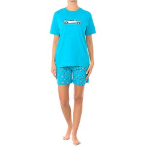 Zomerse pyjama KL40000 met korte mouwen voor dames