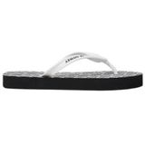 Armani Exchange - Dames Schoenen - Zwarte Rubberen Slippers - Rubberen Zool