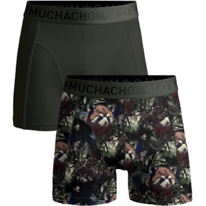 Muchachomalo Heren 2-pack boxershorts print/effen