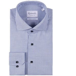 Michaelis Pied-de-poule overhemd m et donkere knopen