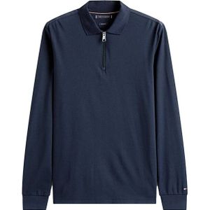 Tommy Hilfiger - MIXED MEDIA REG POLO MW0MW42078/DW5 - Polo Lange Mouw - Blauw