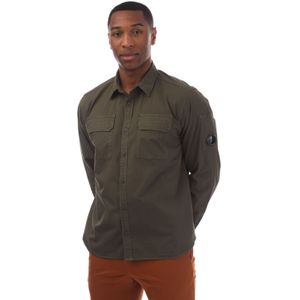 C.P. Company - Organic Gabardine Lens - Herenhemd - Groen