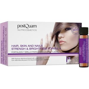 Voedingssupplement - Haar Huid Nagels - Kracht en Helderheid Formule - 10 x 25 ml