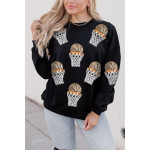 Pailletten Basketbal Sweater