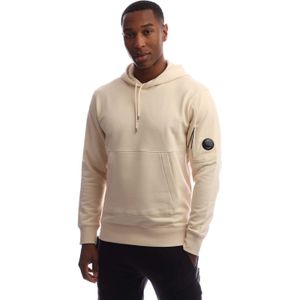 C.P. Company - Diagonal Raised Fleece Lens Hoodie - Crème - Heren