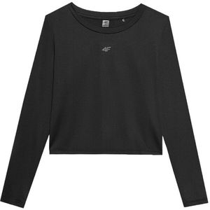 4F - f218 - T-shirt - Dames - Met Lange Mouwen - Ronde Hals - Kort