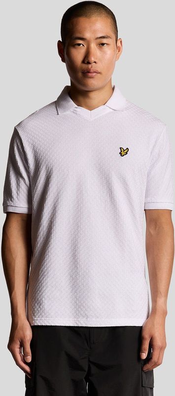 Lyle & Scott - Football Collar - Poloshirt - Wit