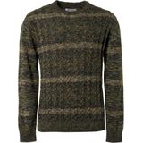 No Excess Pullover crewneck cable jacquard de caramel