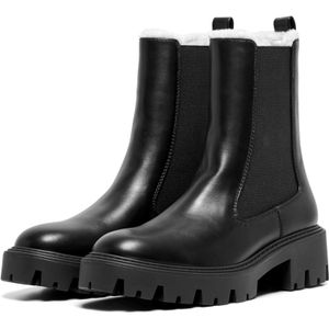 Onlbetty-9 - Enkellaarsjes - Synthetic Leer - Lange Schacht - TPR Zool