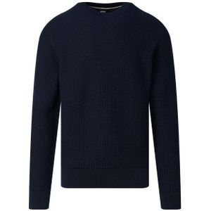 Hugo Menswear - Ronde Hals Trui - Bruin - Katoen - Regeneratieve Landbouw