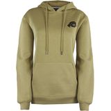 GUGGEN Mountain - HW08 - Dames Hoodie - Olijfgroen - Fleece