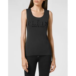 Philipp Plein - Tank Top Iconic - Wit - Mouwloos - Katoen