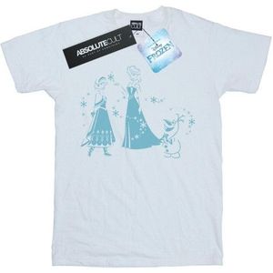 Li-cense Disney dames frozen magic snowflakes katoenen vriendje t-shirt