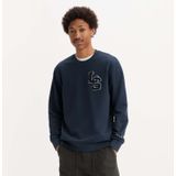 Sweatshirt - Geribbelde Kraag - Ronde Hals - Losse Pasvorm - Lange Mouw - Logoprint