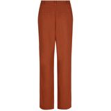 Roestbruine linnen park Pantalon - Modstrom