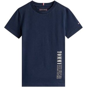 Tommy Hilfiger - T-shirt - Dark Night Navy - Regular Fit - Korte Mouwen