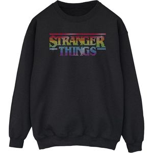 Li-cense Netflix heren stranger things rainbow dot logo sweatshirt