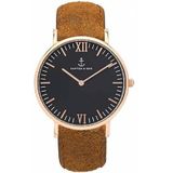 Kapten & Son Horloge black brown vintage leather campus 4251145223571