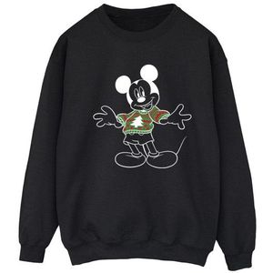 Li-cense Disney dames mickey mouse xmas jumper sweatshirt