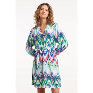 Smashed Lemon - 35159 - Jurk - Korte - Abstracte Print - Driekwart Mouwen