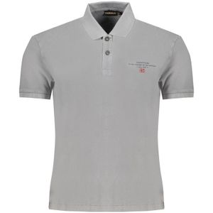 Napapijri - Logo Polo Shirt - Grijs - Katoen