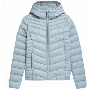 4F - Donzen Jas - Dames - Zwart - ss23tdjaf095