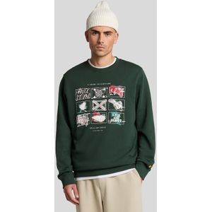 Lyle And Scott - Graphic Sweatshirt - Teal - Heren