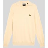 Lyle & Scott - Katoenen Merino Voetbaltrui - Beigebruin
