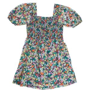 Jurk met korte mouwen en ruches 664677 meisje