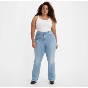 Levi's - 725 Plus High Rise Bootcut - Jeans - Lichtblauw - 85% Katoen, 7% Lyocell, 6% Elastomultiester