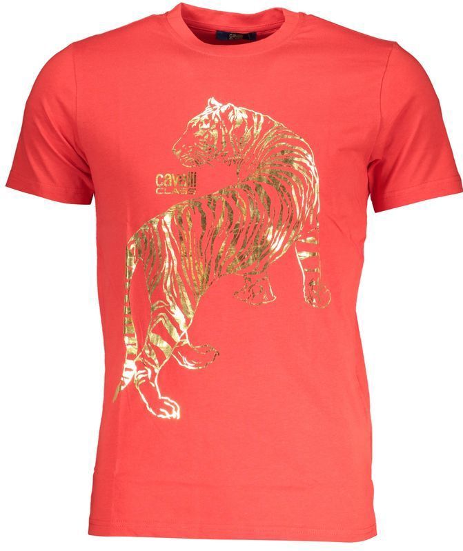 T-shirts - Rood - Tiger Print Tee - Korte Mouwen - Crew Neck