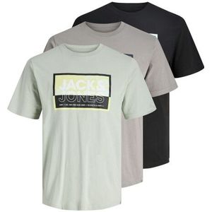 Jack & Jones - JCOLOGAN SUMMER PRINT TEE SS CREW 3 - T-shirt