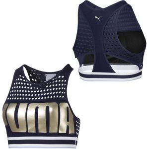 Puma - Sport Trainingscrop Top - Navy - Dames - Beha