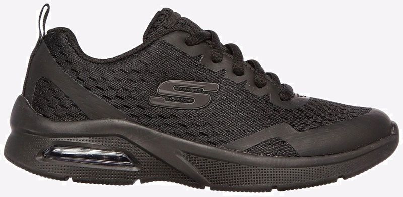 Skechers MICROSPEC MAX Sneaker, Zwart Textiel Trim, 27 EU