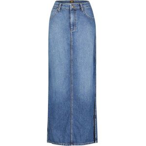 Lee - Maxi Rok - Blauw - Denim - Side Slit