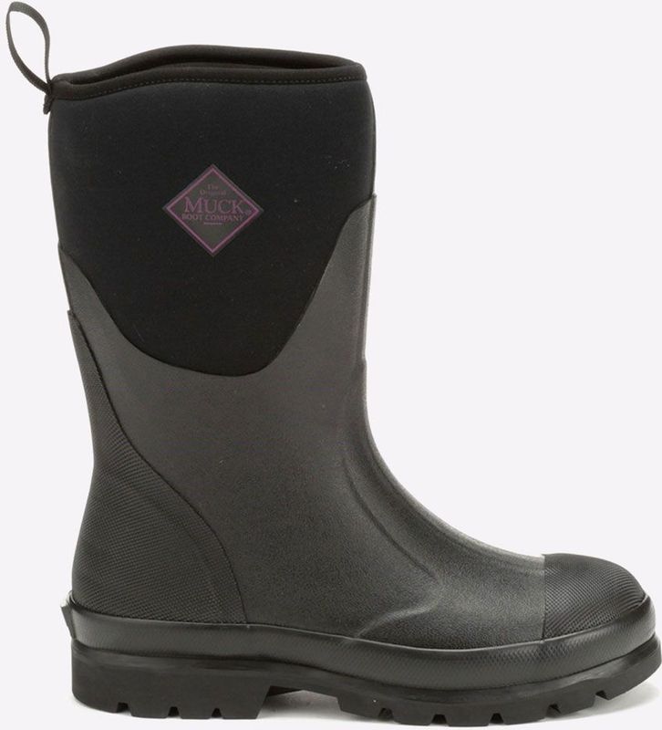 Muck Boots Dames Chore Mid (Us/EU), regenlaarzen en laarzen voor dames, Zwart 001, 37 EU