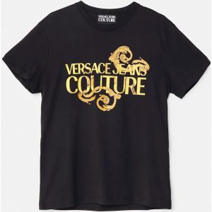 Versace Jeans Versace jeans couture logo watercolour t-shirt gold