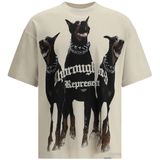 Represent, Heren, Tops, Beige, Maat: S Katoen,