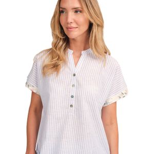 JJBFH0510 Nachtjapon met korte mouwen voor dames