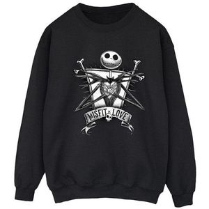 Li-cense Disney dames the nightmare before christmas misfits love sweatshirt
